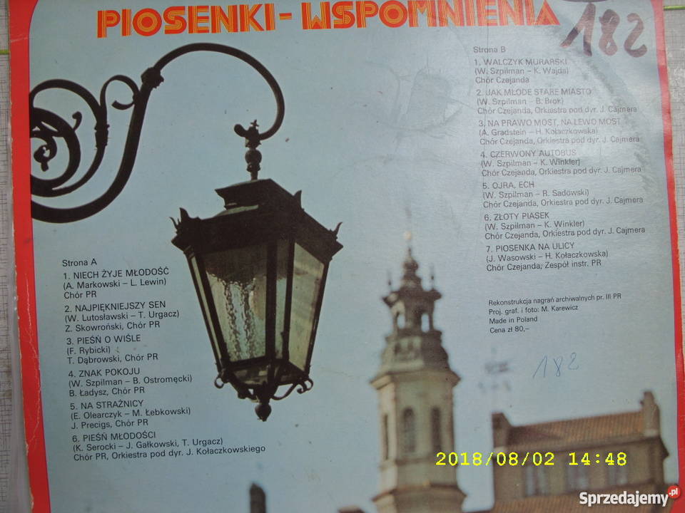 LP pop PIOSENKI WSPOMNIENIA dolnośląskie Wołów sprzedam