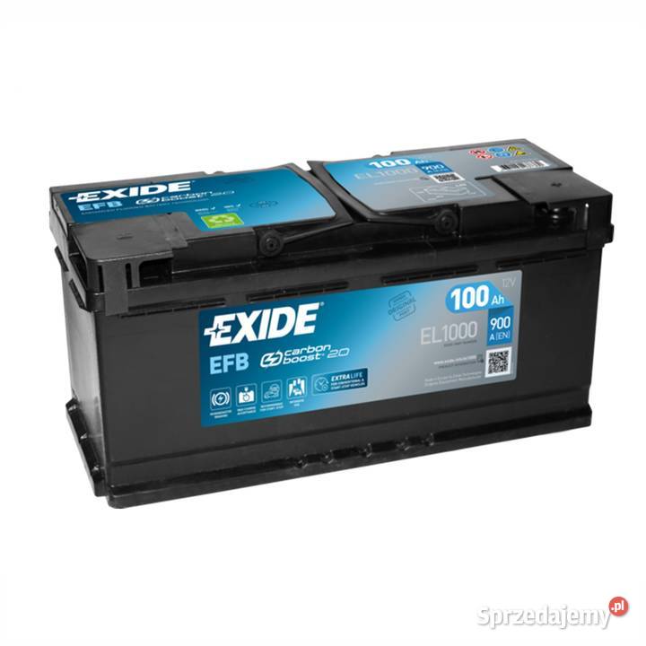 Akumulator Exide Start Stop EFB 100Ah 900A małopolskie Tarnów sprzedam