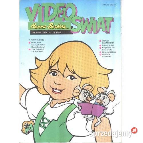 Video Świat HannaBarbera 2 16 luty 1992 śląskie sprzedam