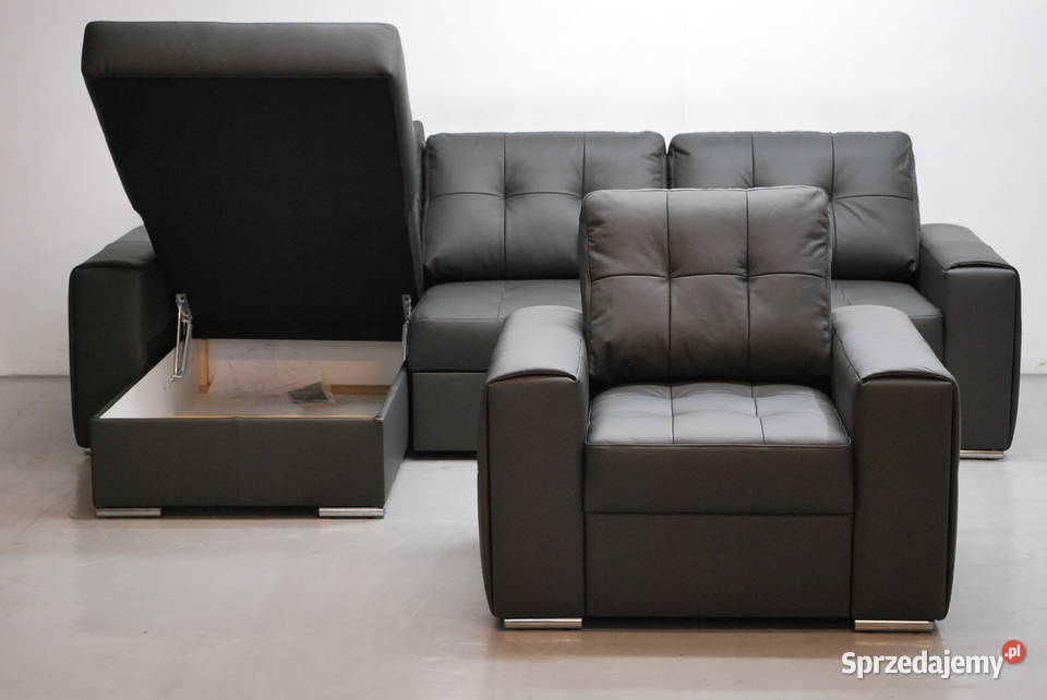 SKÓRA NATURALNa NAROŻNIK Z FSPANIAfotel 9117 Poznań