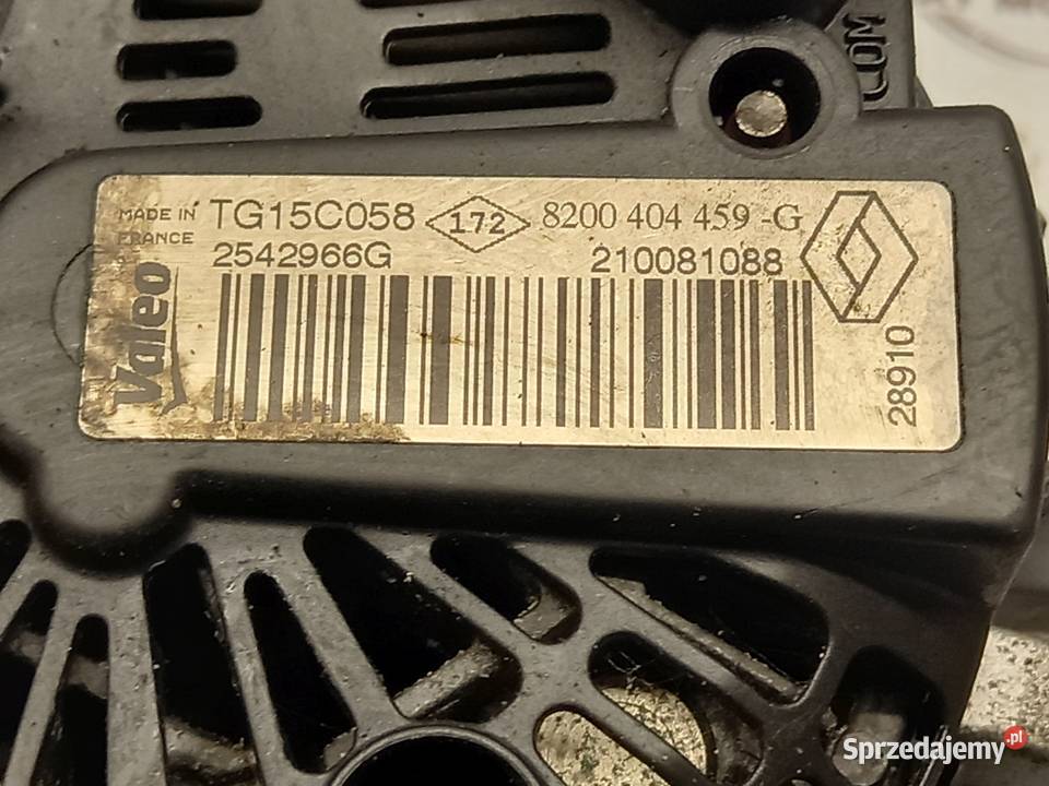 PRIMASTAR TRAFIC 20 DCI M9R780 115 alternator osobowe Układ elektryczny silnika Kielce