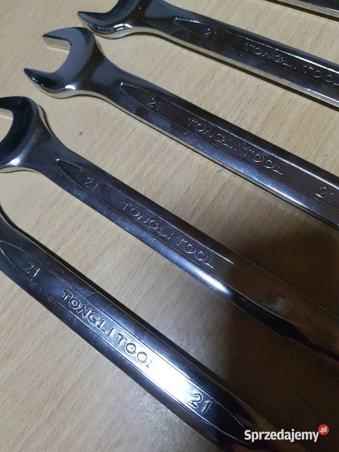 Klucz płasko oczkowy 21 mm stal chromowowanadowa Głogowa