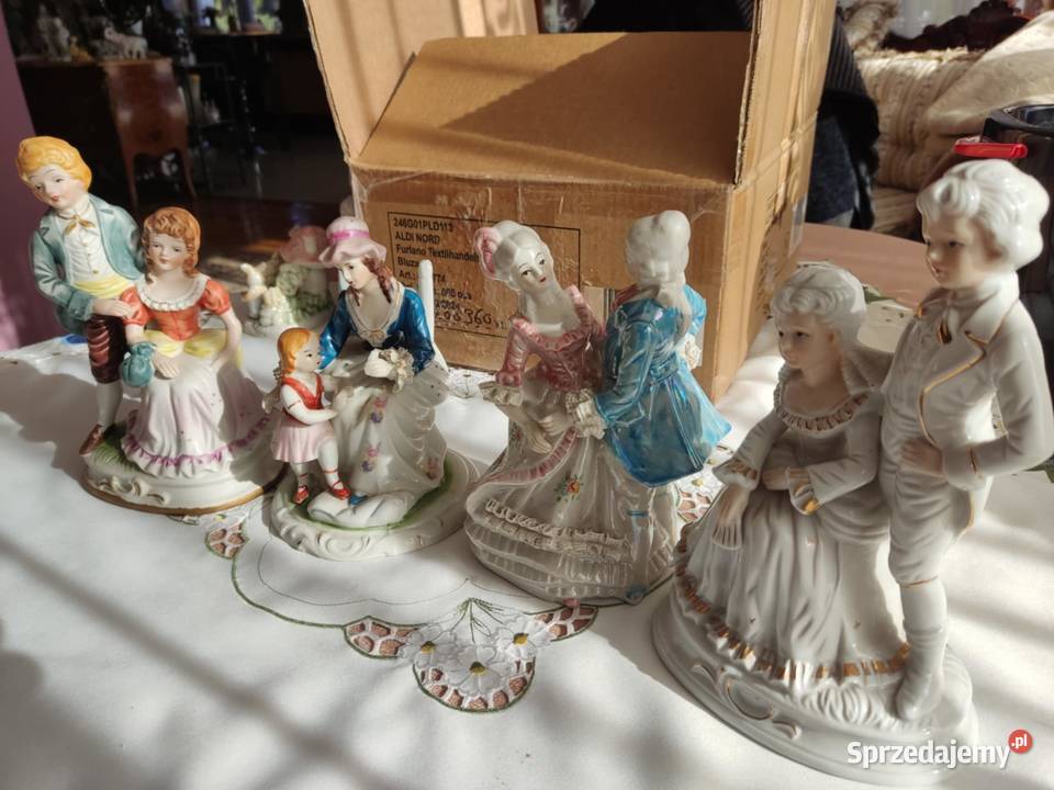 porcelanowe figurki 4 sztuki pary lubuskie Gorzów Wielkopolski