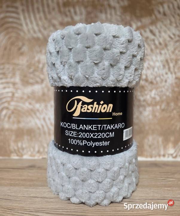 Koc Tłoczony 200x220 Szary Rozmiar 200x220 Łomża sprzedam