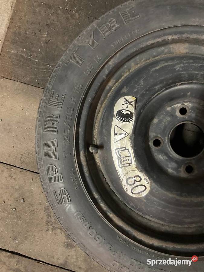 Ford fiesta fiusion ka koło zapasowe dojazdowe wielkopolskie Kłodawa