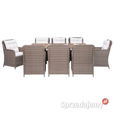 vidaXL 9cz zestaw mebli ogrodowych z poduszkami Ogród Warszawa