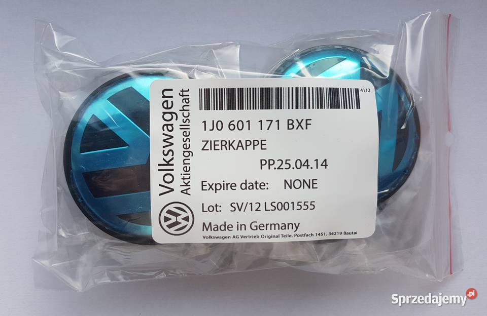 oryginalne dekielki VW 56mm ASO dekle 4 Bełchatów