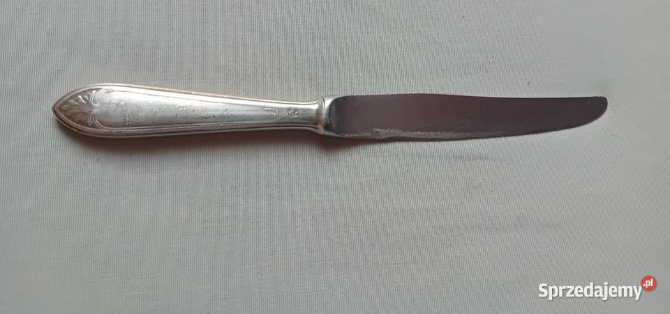 Platerowany nóż stołowy Hefra MET 90 PRL wielkopolskie sprzedam