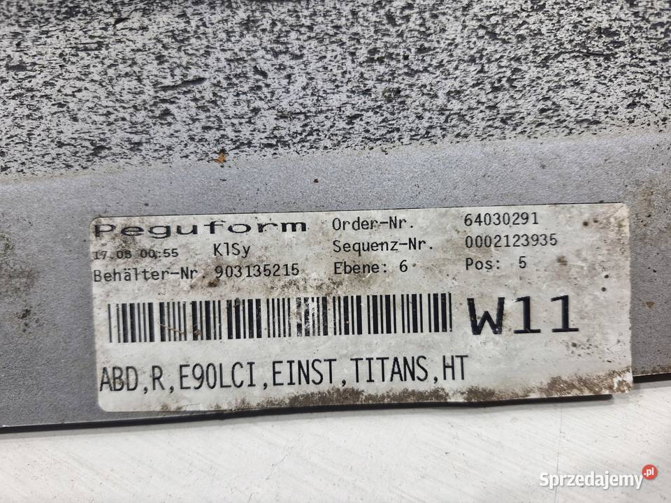 BMW E90 LCI OSŁONA NAKŁADKA LISTWA PROGOWA PRAWA osobowe Części samochodowe dolnośląskie