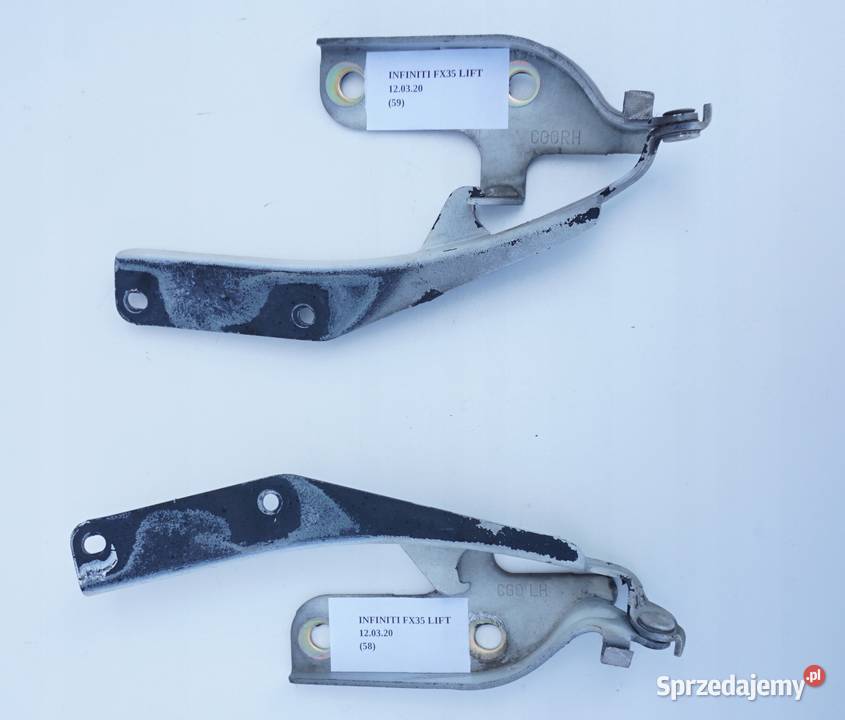 ZAWIAS MASKI PRAWY LEWY INFINITI FX35 FX45 wielkopolskie