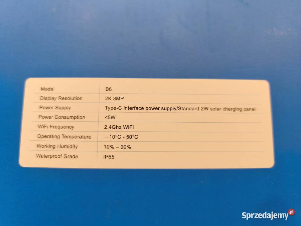 Kamera solarna Wifi Cinnado Palędzie