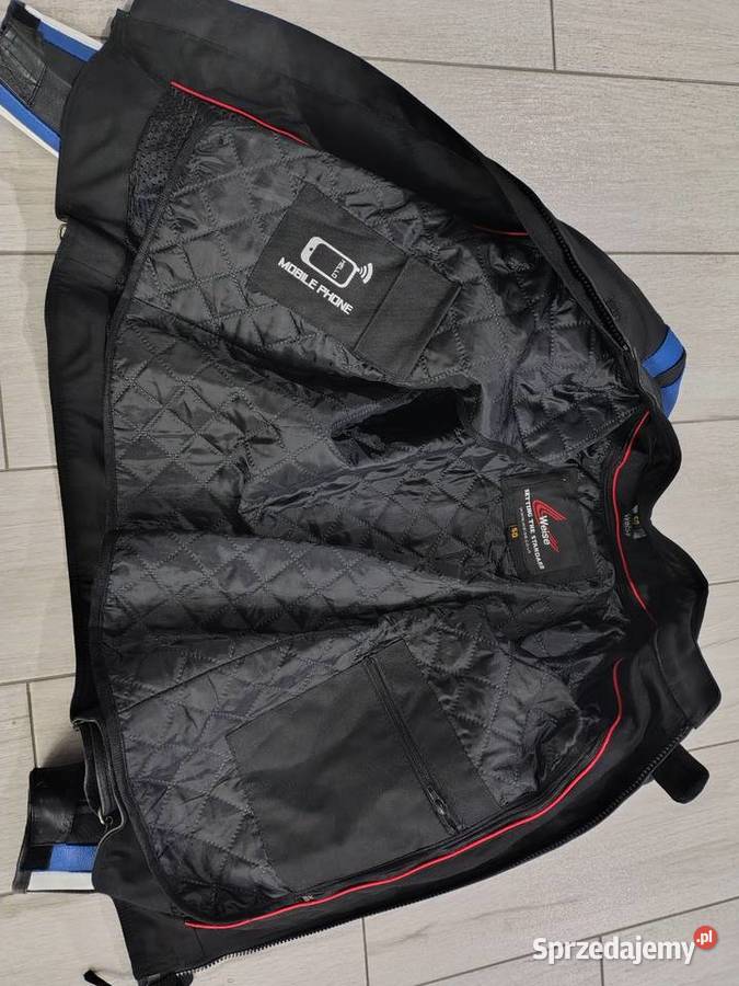 Kurtka motocyklowa skórzana Xl Bolszewo