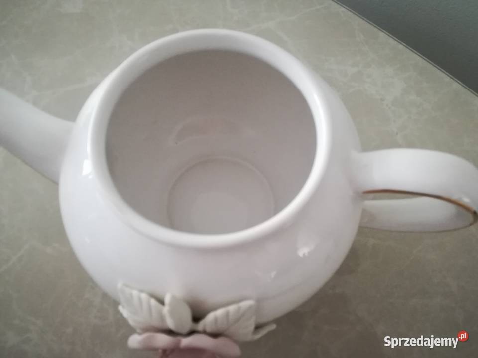 Czajnik ceramiczny z różą Teleflora gift Łódź sprzedam