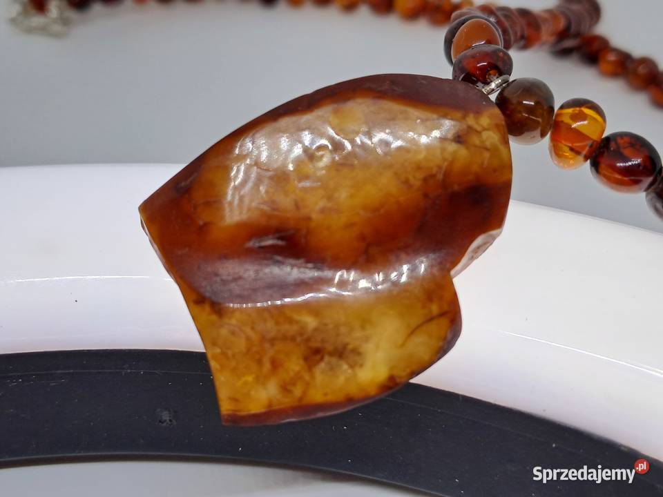 Korale z bursztynu BURSZTYN bałtycki baroczek Warszawa