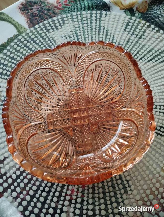 PRL salaterka misa Verre Brilliant Ząbkowice łódzkie Łódź