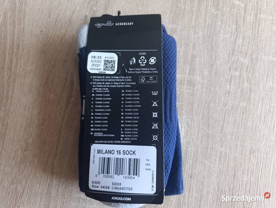 Getry piłkarskie Adidas Milano Sock 3436 Kwidzyn