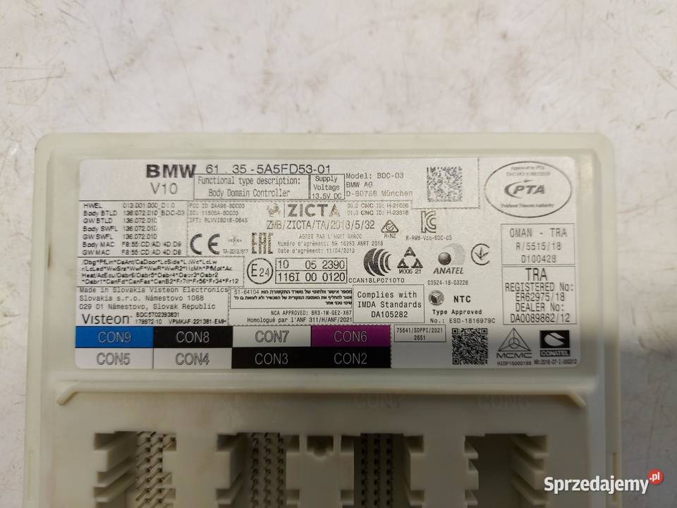 BMW G21 G20 Kombi 330e sterownik moduł komfortu