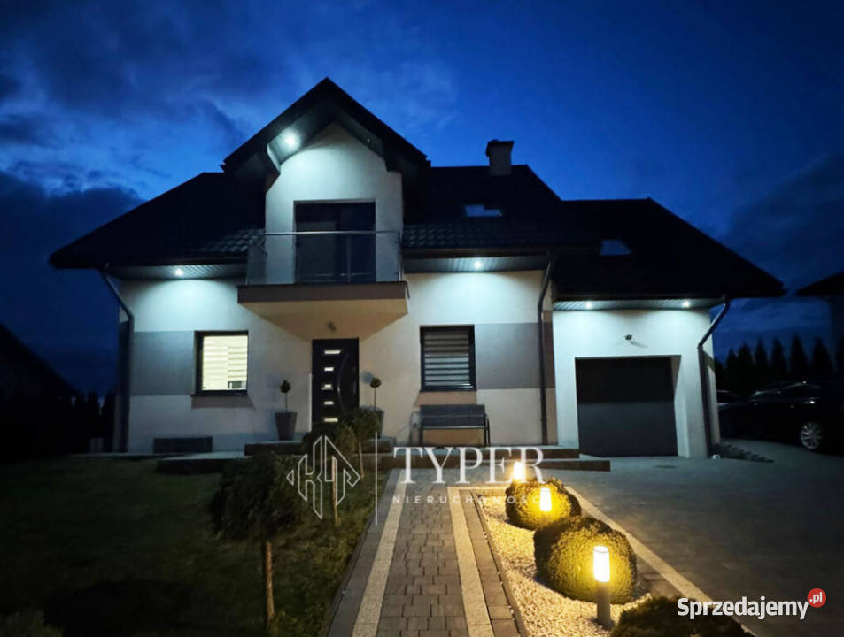 Nowoczesny dom Pawęzów 164 m2 energooszczędny małopolskie