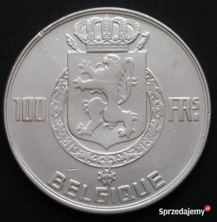 BELGIA 100 FRANKÓW 1950 KRÓLOWIE SREBRO Łódź