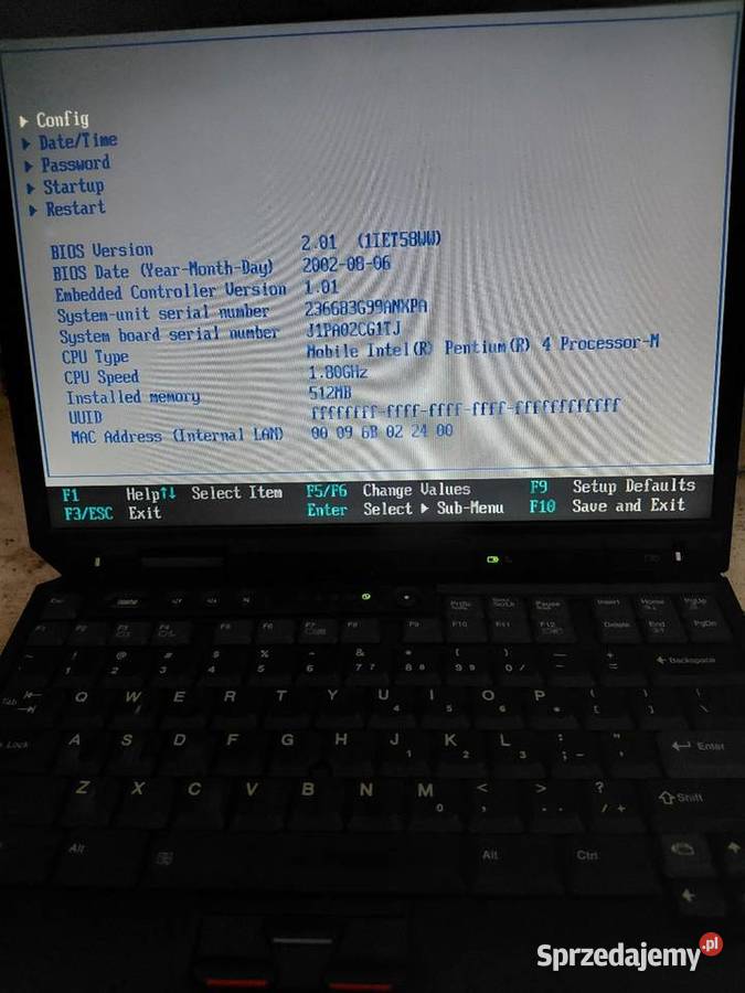 ibm thinkpad T30 łódzkie Grodzisk sprzedam
