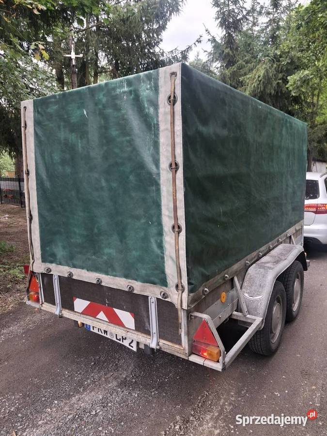 Przyczepa dwuosiowa 300x130x150 plandeka