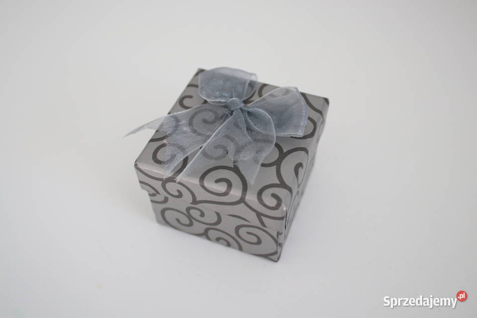 Kartonowe pudełko na biżuterię szare dolnośląskie Wrocław