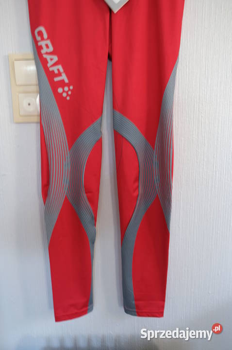 czerwone spodnie męskie CRAFT z Norwegii S 36 Rozmiar S kujawsko-pomorskie Toruń sprzedam