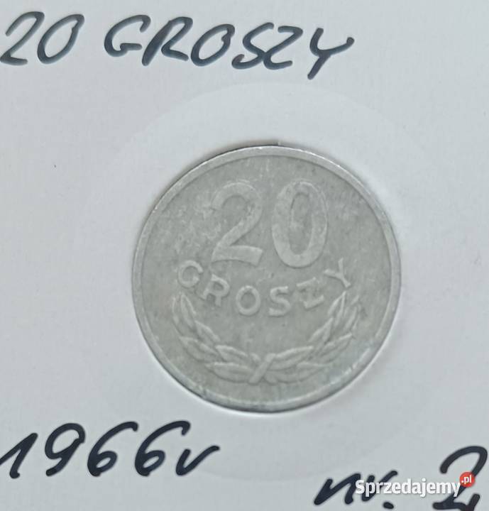 20 Groszy 1966 r 2 PRL Super Konin