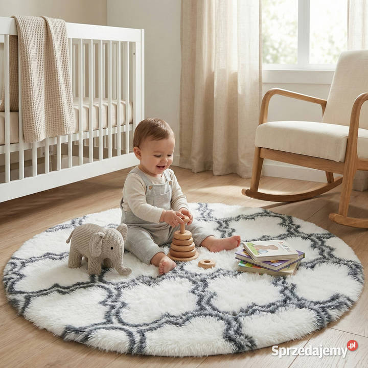 Dywan okrągły do salonu shaggy DECOR Dywany