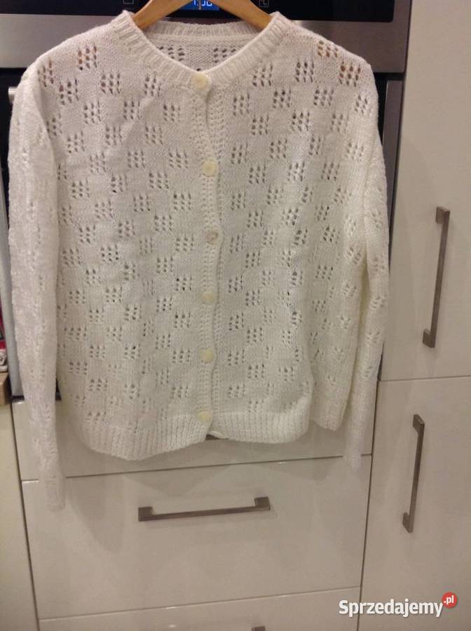 Sweter Damski Ażurowy Dziergany Rozpinany XL Rozpinane  lubuskie Nowa Sól