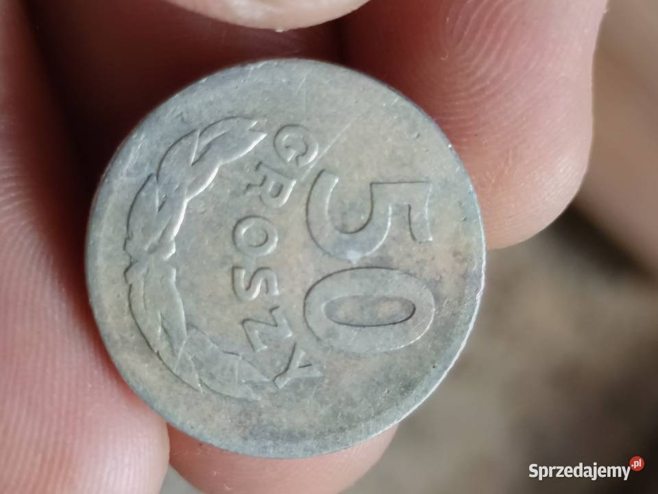 Sprzedam monete 50 gr 1949 r tttttt Chełm