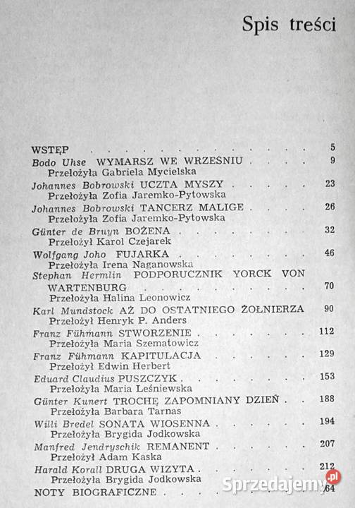 Sonata wiosenna opowiadania wojenne pisarzy NRD lubelskie Chełm