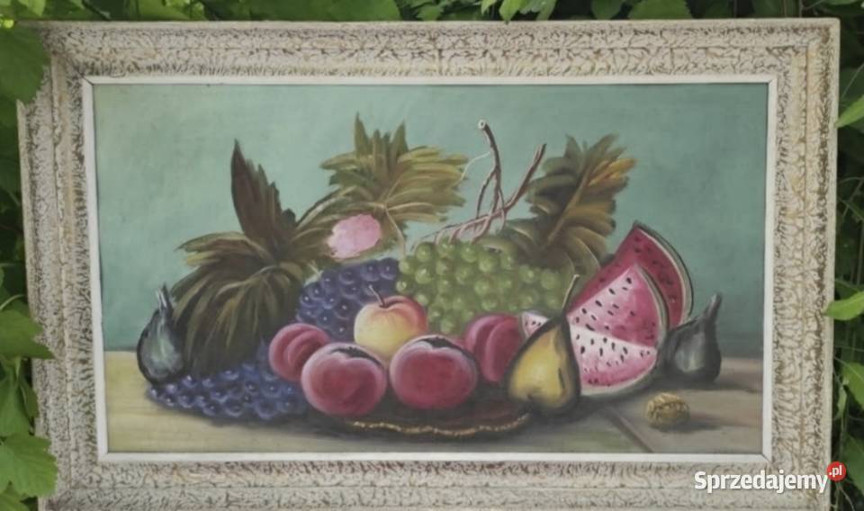 MARTWA NATURA W ORYGINALNEJ STAREJ RAMIE
80 x 50 Pabianice