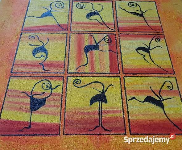 Tancerki obraz olejny współczesny śląskie Katowice