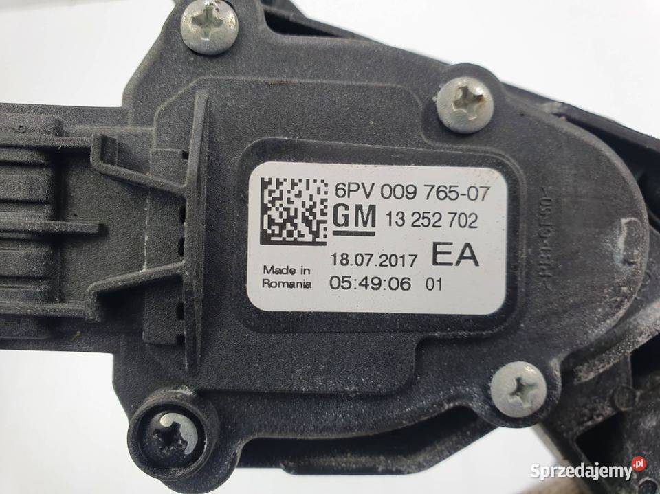 PEDAŁ OPEL ASTRA J 13252702 kujawsko-pomorskie Lipno