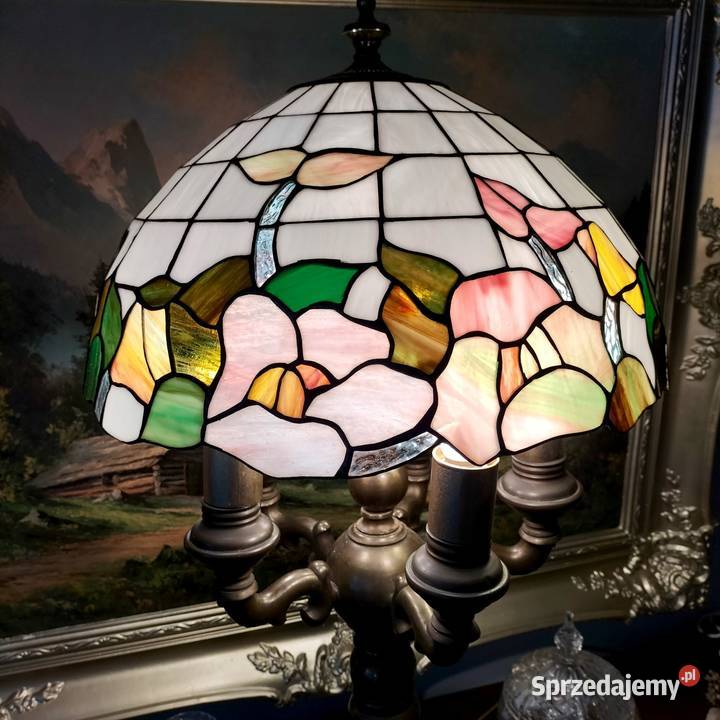 Lampa witrażowa stołowa Lampy stołowe i nocne Legnica sprzedam