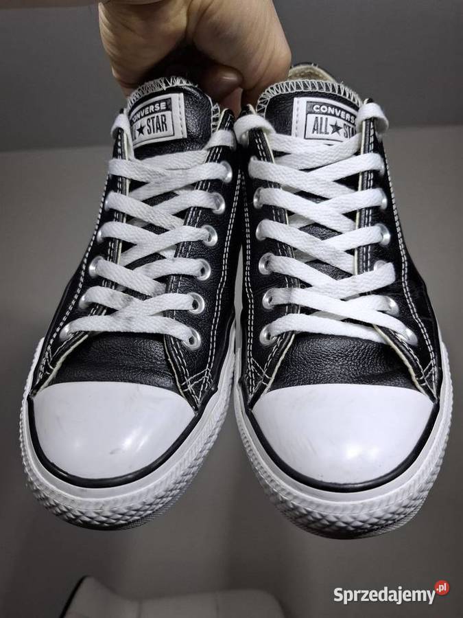 Converse 42 All Star skórzane trampki czarne Sportowe Kraków