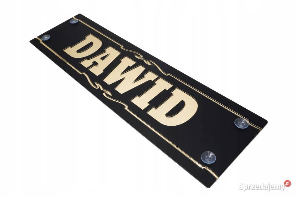 Tablica z imieniem PREMIUM 49x14 GOLD złoto 4