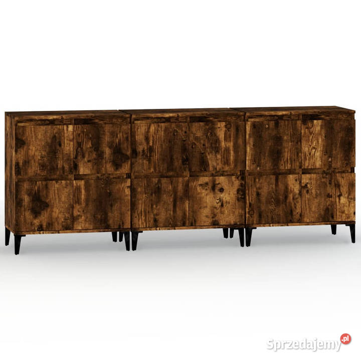 Komody 3 przydymiony dąb 60x35x70 WM3185780 Warszawa