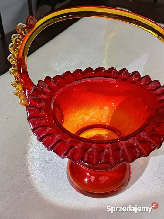 Koszyk oranżowy LFiedorowicza Porcelana i szkło Warszawa