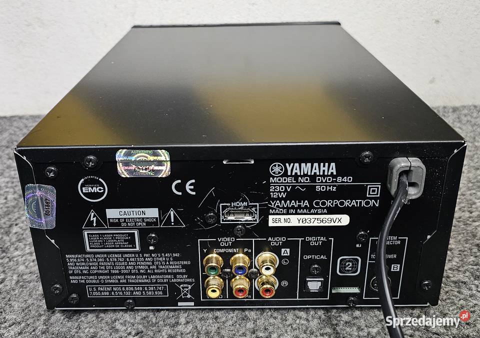 Odtwarzacz płyt Yamaha DVDE840 USB Pianocraft Kraków