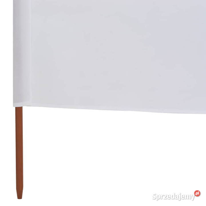 Parawan 6skrzydłowy z tkaniny 800 x 80 biały Warszawa
