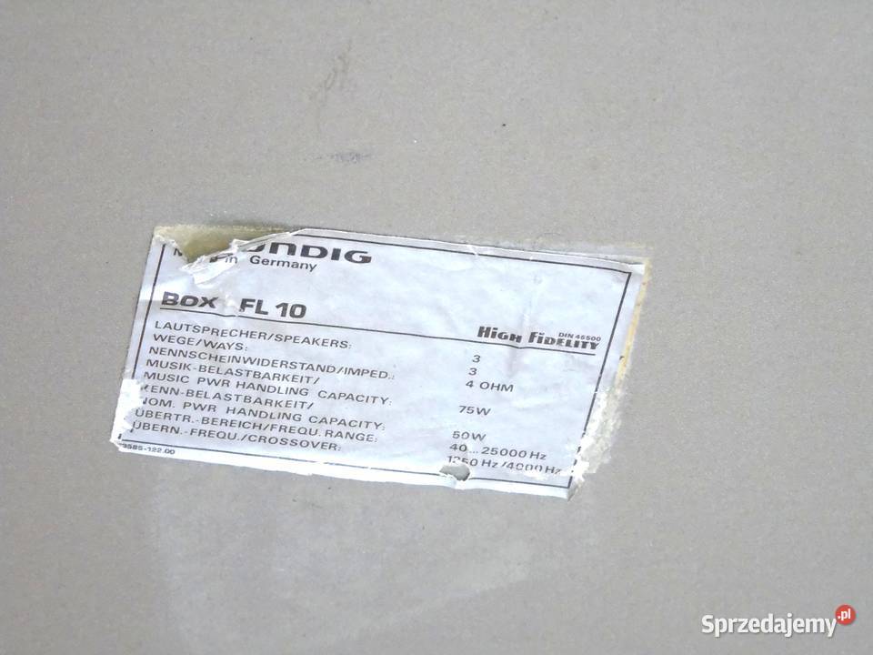 Kolumny Grundig FL10 sprawne świetne monitory Jasło