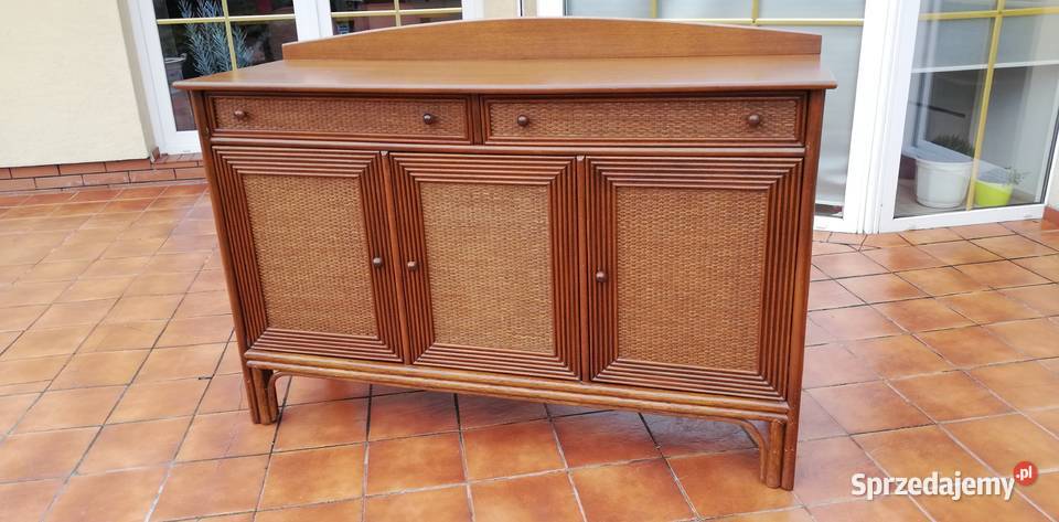 Witryna stylowa rattanowa Prestige regał kredens