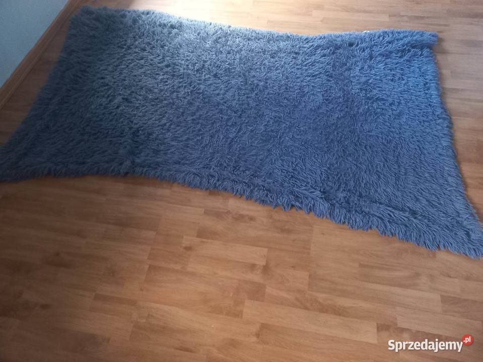 Narzuta Granatowa 127x200 Używana odcienie błękitu