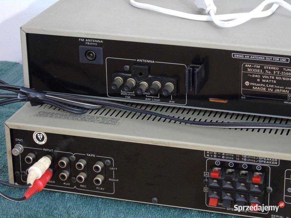 Wzmacniacz i Tuner Hitachi świetne stereo Audio Jasło