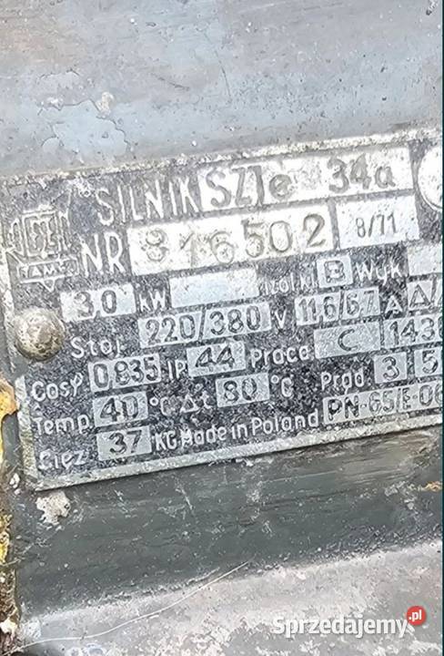 Silnik elektryczny 3 kW 380V Lubliniec