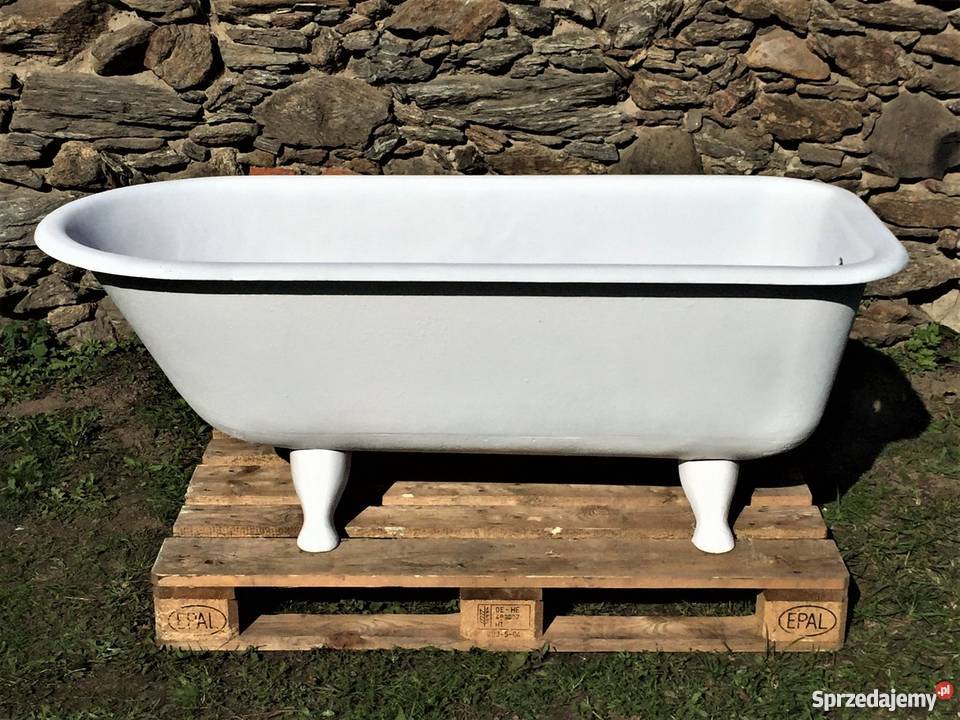 PIĘKNA STARA ŻELIWNA WANNA SYGNOWANA FAKTURA Bielawa