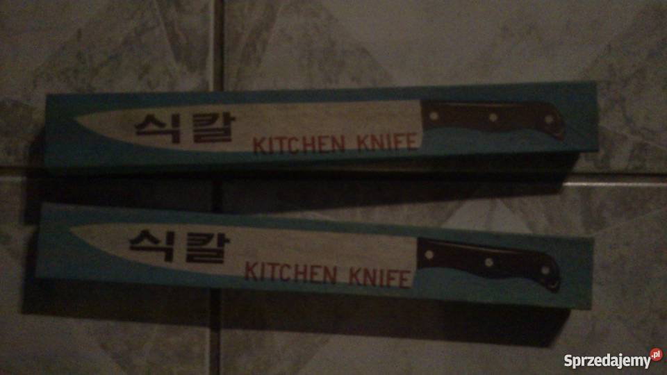 Noże z drewnianą rączką 4 sztuki