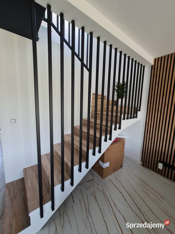 Balustrada Harfowa LOFT Lamele Stalowe pod Rumia